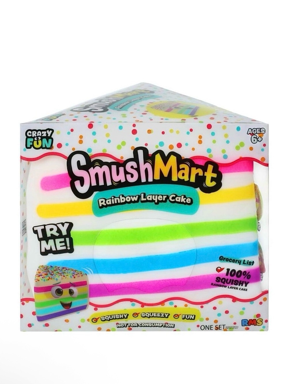 New RMS SmushMart Rainbow Layer Cake